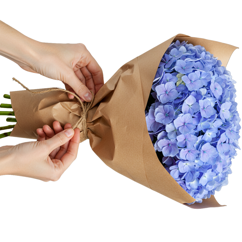 Hydrangeas Bouquet Tying